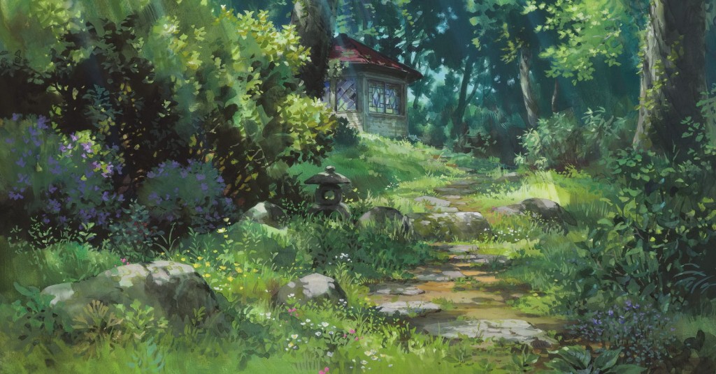 A background of the garden house seen in all versions of Arrietty.